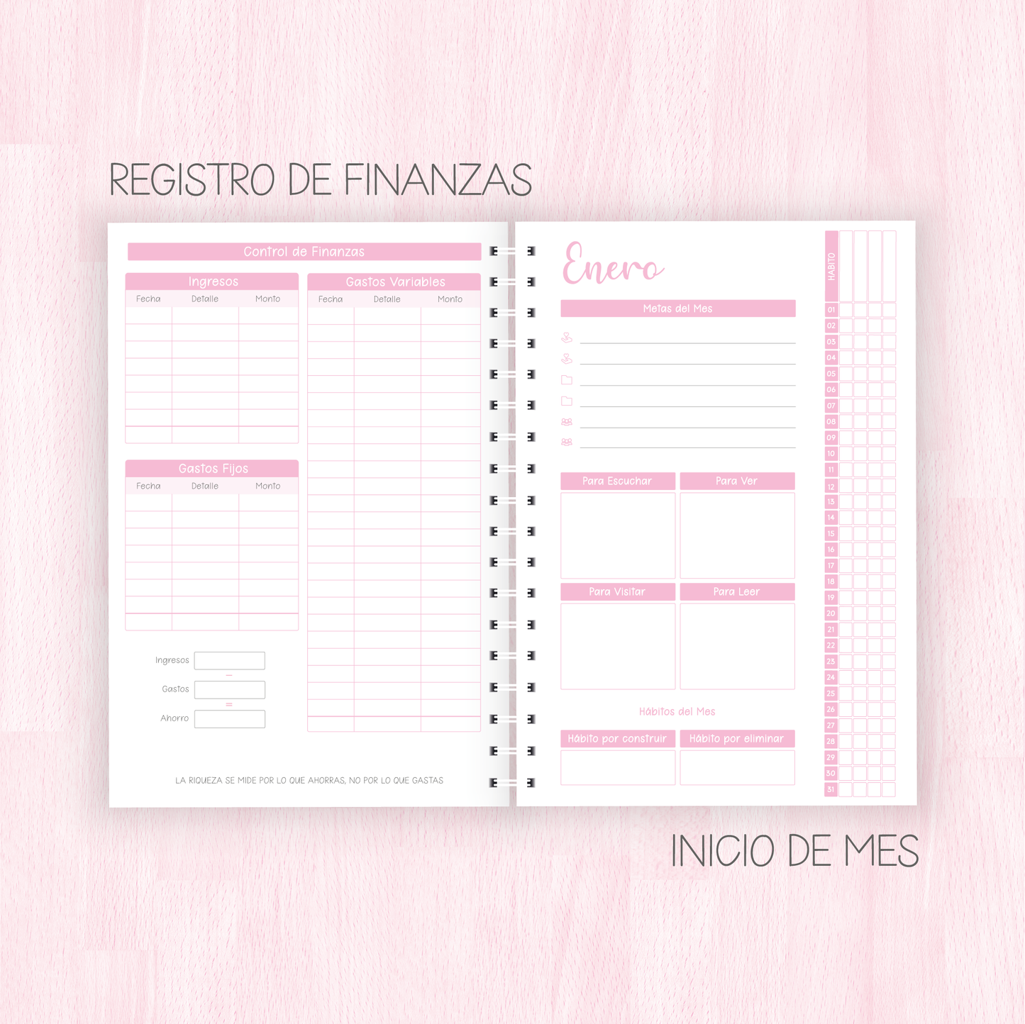 Agenda 2024 - Semanal por bloques