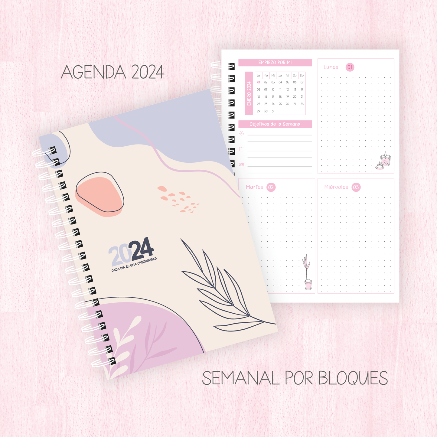 Agenda 2024 - Semanal por bloques