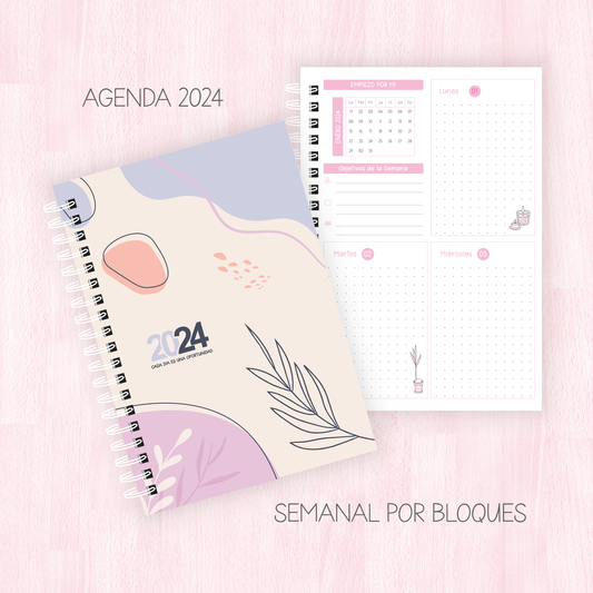 Agenda 2024 - Semanal por bloques