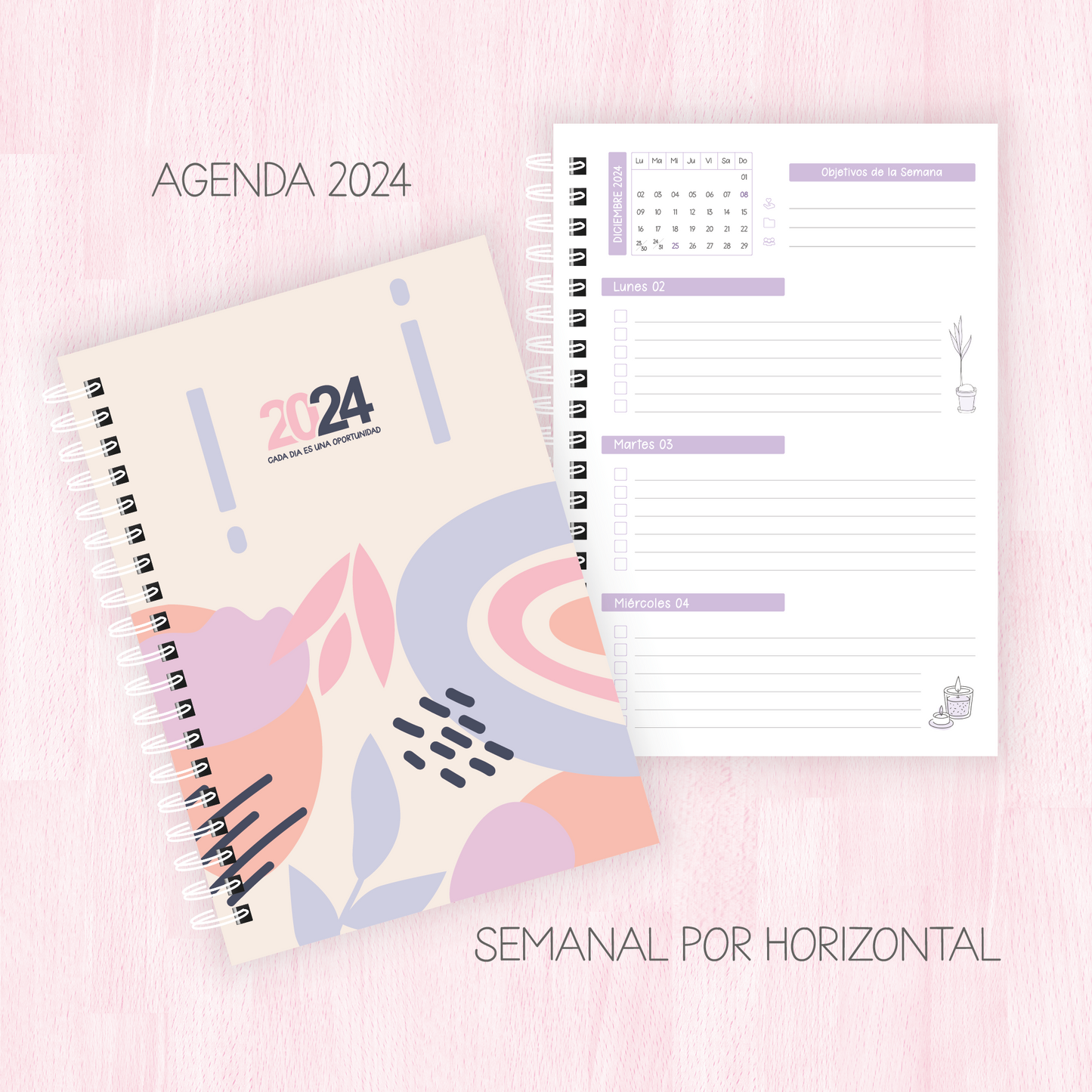Agenda 2024 - Semanal Horizontal